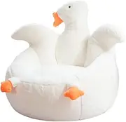 Bean Bag Chair Cover (No Filler,Cover Only) Beanbag Cover, Sofa Lazy Sack Swan Stuffed Memory Foam Lounger Seat Cover for Teens, Adults,L