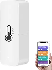 Temperature Humidity Sensor, Smart Digital Temperature Monitor, Fast Response Hygrometer, Accurate Temperature Gauge for Apartment