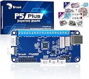Brook P5 Plus Fighting Board with a Sticker- Pre-Installed Header Version, Lightning-Quick Response Times to Dominate The Fight. for PS5 Fighting Games, PS4, PS3, Switch and PC(X-Input) Consoles