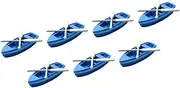 WHAMVOX Resin Mini Boat Decors Set Beach Style Miniature Decorations for Boys and Girls Dollhouse Micro Landscape