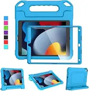 MOXOTEK Kids Case for iPad 9th/8th/7th Generation 10.2 Inch 2021/2020/2019, Case for iPad Air 3rd Gen/Pro 10.5 Inch, Durable Shockproof Cover with Screen Protector for iPad 10.2 & 10.5, Blue