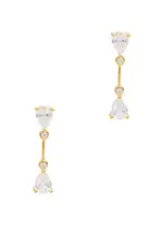 Anissa Kermiche Two Face Gold Vermeil Drop Earrings ONE SIZE