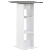 Bar Table White 60x60x110 cm