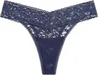 New Jenni by Jennifer Moore Womens Lace Thong, Nairobi Dusk, Large