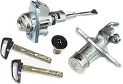Szwaldaper Door Lock Cylinder Driver Side LF Trunk Lock Cylinder with 2 Keys Sonata 2015-2017 81905-C1000 Car Lock Cylinder Replacement