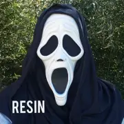 Resin Doofy Mask WITH SHROUD Ghostface Scary Movie Scream Ghost Face Costume