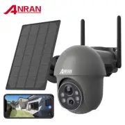 ANRAN WiFi Solar Powered Security Camera Outdoor Battery Wireless Night Vision