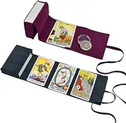 knana 3pcs Witchcraft Supplies Set Contains Velvet Tarot Bags Tarot Card Velvet Storage Bag and Decision Maker Coin to Store Tarot Cards and Oracle Decks Suitable for Witches' Spiritual Items