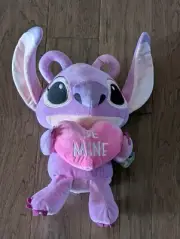 Rare Disney Baby Lilo & Stitch Valentine 14" Angel Plush Be Mine