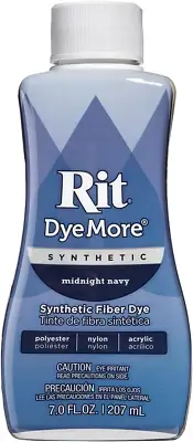 DYE UR810.MINA Fabric Liquid Dye Synthetic Dyemore,Midnight Navy,7 Oz