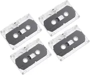 Hoement Retro Style 4 Pack Cassette Tapes 30 Minute Recordable Audio Tapes for Parties Messages