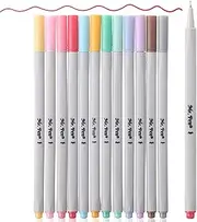 Mr. Pen- Fineliner Pastel Pens, 12 Pack, Pastel Colors, No Bleed Fine Point Pen, No Smudge Fine Tip Markers, Bible / Journal Pens, Drawing / Note Taking Pen