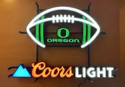 New Coors Light Oregon Ducks College Football LED Beer Bar Sign Light Neon