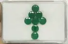Natural Zambian Emerald Round cut 6x6 mm Loose Green Untreated Emerald Round