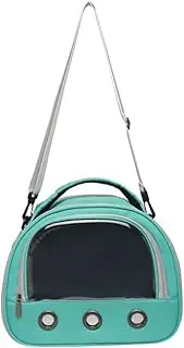Portable Hamster Carrier Bag Breathable Small Pet Travel Pouch with Transparent Window Easy Open Zipper for Guinea Pig Rat and Hedgehog Summer Outdoor Use