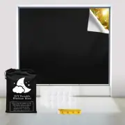 Blackout Curtains, Portable Window Curtain Shade 100% Black Out Room Darkenin...
