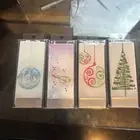 Flatyz Candles Dripless Candle 4 Pack w Stands Handmade Winter Holiday Christmas