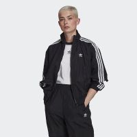 adidas風衣外套 adidas外套 女 全新 ADIDAS 外套 ORIGINALS 黑白 休閒 女 GN2928