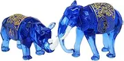 Feng Shui Royal Elephant＆Cosmic Rhinoceros Resin Pendants Home Decor