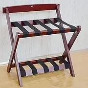 Guest Room Luggage Rack, Folding Suitcase Stand Luggage Rack Luggage Rack, Foldable Storage Rack, Clothes Rack, Hotel Luggage Rack, Solid Wood, Free Installation, for Hotel and Hotel Househo