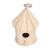 Wooden Bird Nest Hanging Bird House Outdoor Wall Mounted Birdhouse Box
