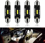 NGHEY 41MM Car 4PC Reading Light 6000K 12-24V Carriage Light License Pate Light, Error Free And Non-Destructive Installatio