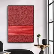 Hand-Painted Oil Painting - Wabi Sabi Wind Minimalist Texture Modern Large Size Canvas Wall Art Painting,Sofa Background Living Room Bedroom Home Decorations,As Shown,70 X 110 Cm(28"X44")