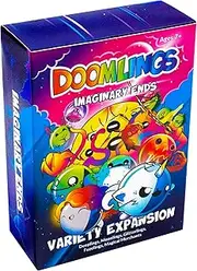 Doomlings Card Game: Imaginary Ends Expansion - 5 Expansion Pack with 127 Cards, New Traits & New Gameplay Mechanics | 2-6 Players, Ages 10+
