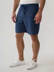 Blue Marle Elastic Waist French Terry Shorts