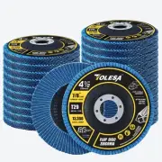 Flap Discs 4 1/2 for Angle Grinder, 80 Grit Type 29 Zirconia Grinding Disc fo...