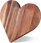 Valentine‘S Day Gifts Heart Shaped Cutting Board Acacia Wood Bread Cheese Servin