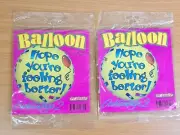 18" Foil Balloon Get Well set of 2 - Hope You're Feeling Better - Barton Ent