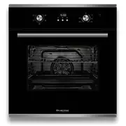 Kleenmaid 75L Multi Function Fan Forced/Full Grill Glass Door Oven Black 60cm