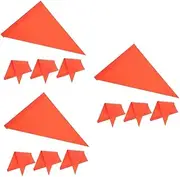 Sosoport 3sets Bike Flag Pole for Car Trucks High Visibility Safety Flags Quick Replacement for Bicycles Cycling Bike Accessories 4pcs*3