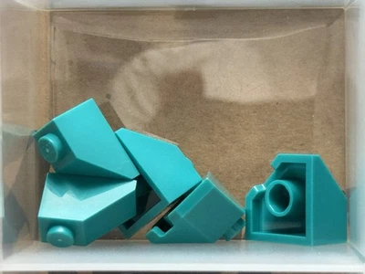 LEGO Parts - Dark Turquoise Wedge 2 x 2 (Slope 45 Corner) - No 13548 - QTY 5