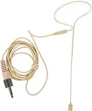 HAMPPLIES Over Ear Condenser Microphone Headworn Mic for Stage Performance Lectures Teaching Lightweight Durable Design High Sensitivity Voice Amplification