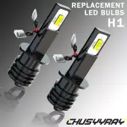 Pair H1 LED Headlight Bulb Kit 80W 8000LM High Beam Fog Light Xenon 6000K White (for: Daewoo)