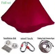 Silks Aerial Yoga Hammock Kit Set Antigravity Yoga Trapeze Inversion Exercises