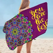 Positive Quote Mandela You are the Best Microfiber Beach Towel