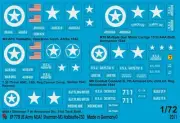 Peddinghaus Decals 1/72 US Army Markings M3 M8 M16 Half Track + M4A1 Sherman WW2