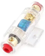 Aexit Plastic (Protection device) Shell Inline ANL 60A Audio Fuse Holder for (66ry158qf454) Car Amplifier