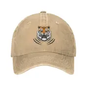 Tiger Head Low Profile Mens Dad Trucker Hat Black Fitted Baseball Ball Cap Men