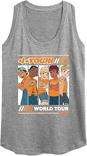 [Disney] Turning Red - 4 Town 2002 Tour - Women's Racerback Tank Top