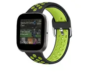 Smart Watch Wristband 2-color Silicone Strap Reverse Buckle Watch Band for Fitbit Versa 2 1-5