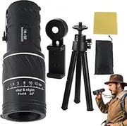 Monocular Telescope, Handheld Monocular Telescope, High Powered Portable Lightweight Outdoor Toy for Bird Watching Hunting Hiking Camping World Exploration