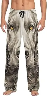 [PDZRMY] Poodle Flowers Cute Pajama Pants for Men Men's Separate Bottoms, Lounge Pants with Pockets S