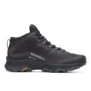 Merrell Moab Speed Mid GTX Women's Hiking Shoes Black Asphalt, 7 US