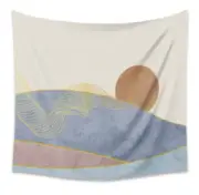 Tapestry “Abstract Sun Landscape” Wall Hanging Decor 60” x 51” - Art Depot