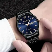 在飛比找樂天市場購物網優惠-手錶 超薄手錶男學生韓版簡約潮流個性休閒鋼帶防水夜光機械男錶