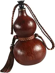 Calabash Water Bottle | Handmade Natural Dourd Flask for Outdoor, Camping, Boating & Travel | Lightweight 150ml Portable Decorative Jug | Unique Men's Gift